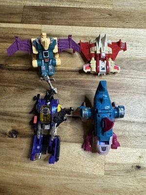 TRANSFORMERS G1 1980's Figures Hasbro Cutthroat Bombshell Strafe Overbite Used - Image 1 of 4