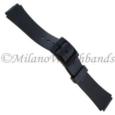 Correa de reloj deportivo para hombre Morellato de goma negra con hebilla negra de 17 mm regular 658-190 Foto 1 de 3