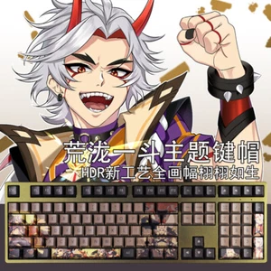 Genshin Impact Arataki Itto 108 Keys PBT Keycap Cherry MX f/ Mechanical Keyboard - Picture 1 of 9