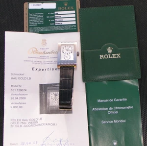 ROLEX CELLINI PRINCE 750 18K WHITE GOLD WG CHRONOMETER WATCH 5441/9 27MM - Bild 1 von 16