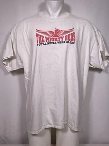 Camiseta blanca para hombre Liverpool FC Mighty Reds You'll Never Walk Alone YNWA 2XL - Imagen 1 de 9