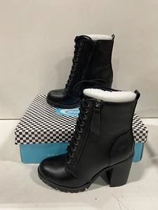 Soda Shoes Women 7M Elastic Pointed Toe Block High Heel Nubuck Ankle Size 6.5 - Picture 1 of 5