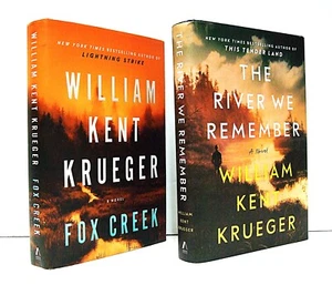 Zwei SIGNIERTE HCs von William Kent Krueger: Fox Creek und Der Fluss, an den wir uns erinnern - Bild 1 von 4