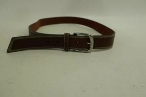 MENS COLE HAAN BROWN LEATHER BELT SZ 42/105* - Picture 1 of 5