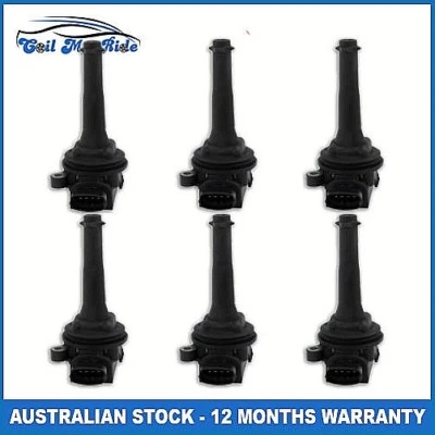 6x Ignition Coil for Volvo TS XY S80 2.8L 2.9L 3.0L XC90 2.9L T6 Turbo  - Image 1 of 4