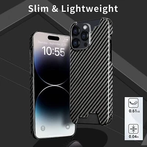 Luxury Real Forged Carbon Fiber Case Shockproof Cover For iPhone 15 Pro Max/Pro - Picture 1 of 52