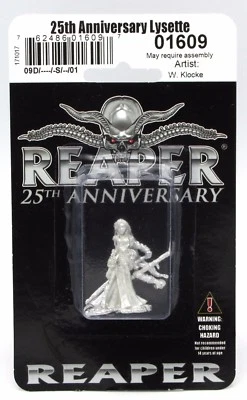 Reaper 01609 25º Aniversario (Plata) Lysette Mujer Elfo Mago Hechicera Foto 1 de 3
