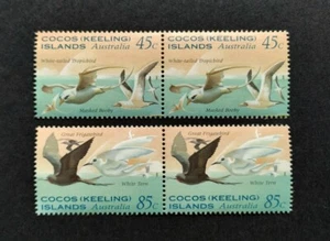 1995 Australia Cocos Keeling Islands Sea Birds Stamps 2v x2 sets se-tenant pairs - Picture 1 of 2