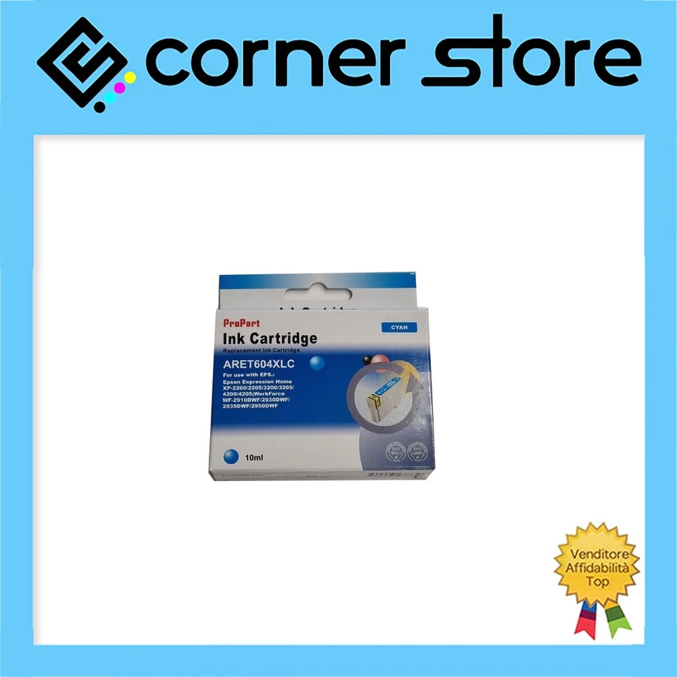 Cartucce Epson Compatibili T 604 xl Ciano -XP 3200 3205 2205 4200 2950 2910 2200