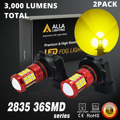 Bombilla antiniebla LED amarilla dorada para Ford F-150 2004-2006 delantera izquierda y derecha 2 piezas Foto 1 de 4