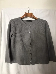 Iris von Arnim Damen Strick Jacke Top Zustand Gr S Kaschmir Seide Mix Grau - Bild 1 von 7