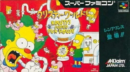Nintendo KRUSTY'S WORLD Fun House Simpsons Super Famicom 7261 sf - Image 1 of 1