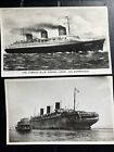 Merchant Navy Postcard The Famous Blue Riband SS Normandie And Other 722