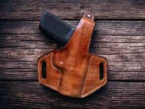 Springfield Hellcat PRO Forward Cant, Leather Thumb Break Holster, Optic Ready - Picture 1 of 10
