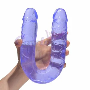 13"+ /15"+ Long Double Sided Ended Headed Dildo Penetration Dong Couples Sex Toy - Picture 1 of 21