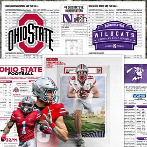 Ohio State WRIGLEY FIELD - Flipcard & Program Notes College Football Playoff - Picture 1 of 7
