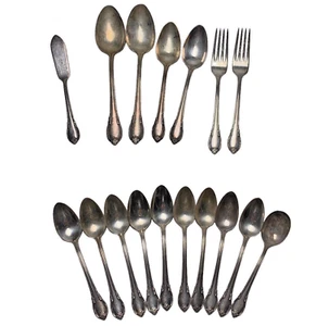 1847 Rogers Bros IS Remembrance Silverplate Silverware Mixed Lot 16 Pieces spoon - Picture 1 of 20