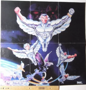 Silverhawks Poster Vintage 80er Jahre Ljn Figur Spielzeug Sammlung Quicksilver etc - Bild 1 von 2