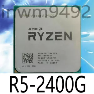 AMD Ryzen 5 2400G R5-2400G Quad-Core 3.6 GHz Socket AM4 65W CPU Processor - Picture 1 of 1