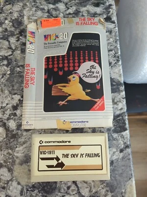 1982 The Sky Is Falling Vic-20 for Commodore Video Game Cartridge & Box Rare - Image 1 of 2