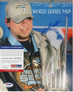 Josh Beckett Florida Miami Marlins Signed AUTOGRAPH 8 x 10 Photo PSA DNA - Picture 1 of 1