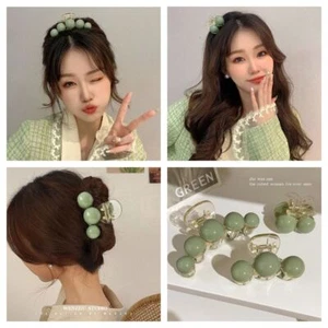 Grandi artigli per capelli di perla - Clip rotonde coda di cavallo barretta accessori per capelli donna 1p - Foto 1 di 21