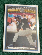 MICHAEL JORDAN - 1995 UPPER DECK MINOR LEAGUE - JUMBO INSERT CARD # MJ-4  BARONS