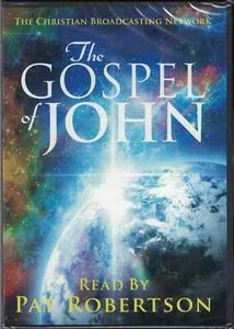 The Gospel of John ~ Read by Pat Robertson DVD - Brand New Condition & Sealed!! - Foto 1 di 3