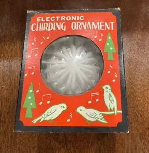Zwitschernder Vogel Vintage elektrischer Christbaumschmuck James Cole Taiwan GETESTET - Bild 1 von 9