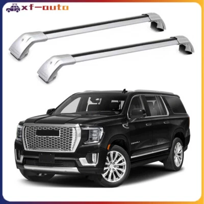 Fits for Chevrolet Suburban Yukon XL 21-23 Lockable Crossbar Roof Rack Rails 2PC - Image 1 of 4