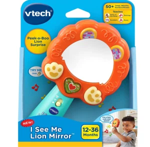 NEW Vtech I See Me Lion Mirror-Lights Up learning music, feelings, numbers - Picture 1 of 10