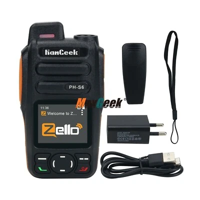 HamGeek HG-S6 4G Network Radio Walkie Talkie LTE/WCDMA/GSM POC For Zello