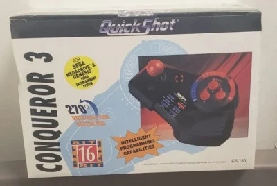 Quickshot Conqueror 3 Joystick Sega Genesis RARE BRAND NEW SEALED NEVER OPENED! - Image 1 of 4