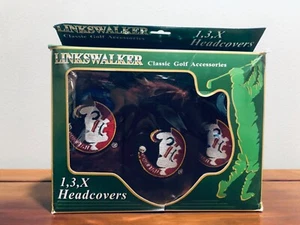 Florida State Seminoles 3pc 1, 3, X Golf Club Head Covers Set -Licensed Product - Picture 1 of 8