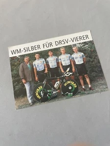 UWE BERNDT Radsport DDR-Winterbahnmeister 1986 signed Autogrammkarte 11x16 - Picture 1 of 1