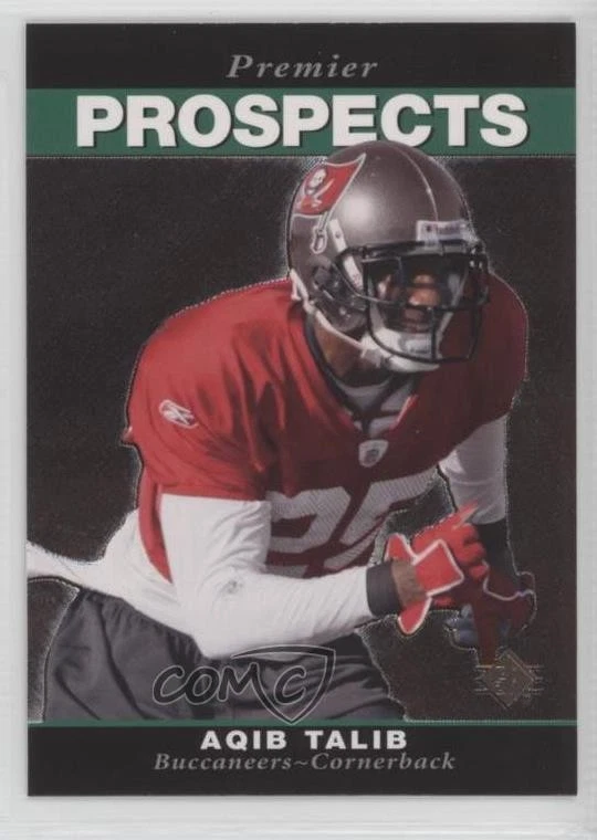 2008 SP Rookie Edition Premier Prospects Aqib Talib #253 RC - Image 1 of 2