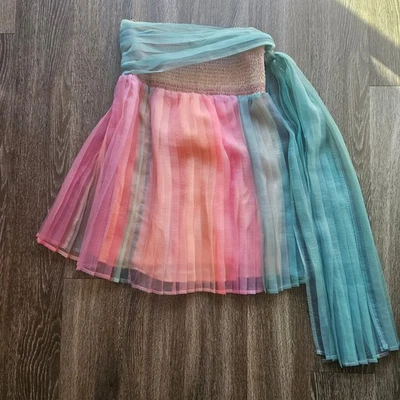 Free People Arco Iris Tie Dye Tubo Calado Top Vestido Bufanda Acento Talla M Foto 1 de 4