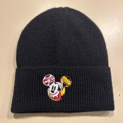 MICKEY MOUSE Gorro Tejido Gorro Disney Calavera Gorra Negro Bonito 👀  Foto 1 de 4