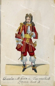 Chevalier St.Croix Das versilberte Zimmer Oper Theater Degen Perücke Samt Kostüm - Picture 1 of 1
