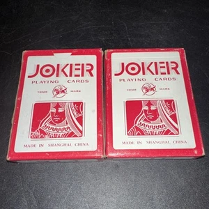Vintage Joker Playing Cards Shanghai China New Old Stock Sealed - Picture 1 of 6