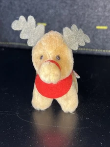 Renna Peluche Ornamento 1985 Babbo Natale Il Film Coca-Cola Promo McDonalds - Foto 1 di 9