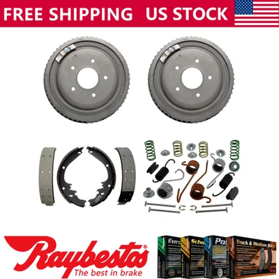 Kit de herrajes de tambores de freno y zapatas de freno trasero para Pontiac LeMans 1977 Foto 1 de 4