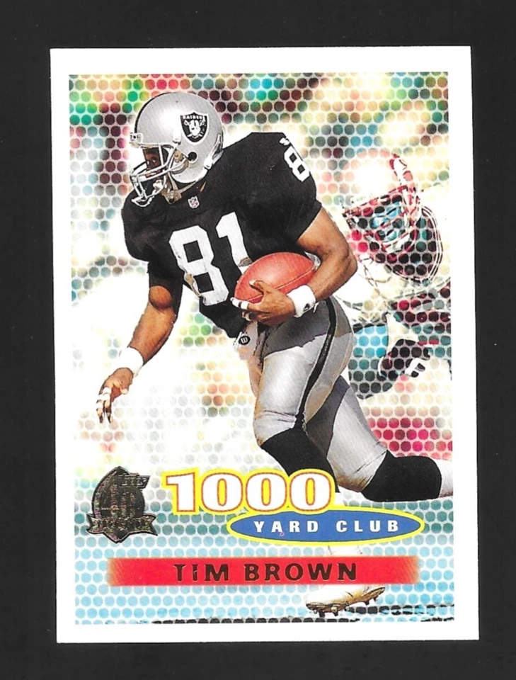 1996 Topps #248 Tim Brown 1000 Yard Club - Raiders - HOF - Image 1 of 1