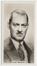 Lionel Barrymore vintage 1934 John Sinclair Film Stars Tobacco Card #29