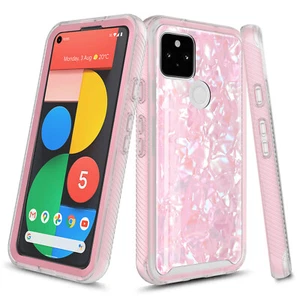 For Google Pixel 5 Slim Graphic Shockproof Protective Hybrid Armor Case - Picture 1 of 8