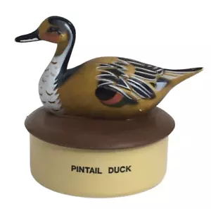 Vintage Pintail Duck Plastic Trinket Box Made in Hong Kong - Picture 1 of 5