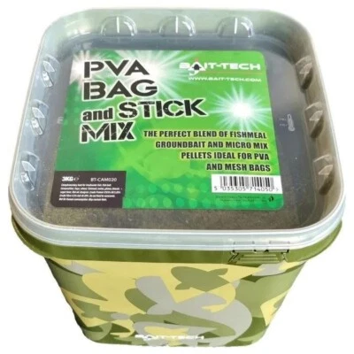 Bait Tech Pva Bag & Stick Mix - 3kg - Carp Coarse Fishing Bait - Free Delivery - Image 1 of 3