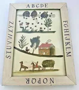 Rare Reproduction from Original Painting Irene Kirilloff Folk Art Painting - Picture 1 of 4