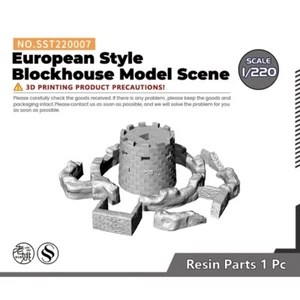 SSMODEL 007 1/220 Z Scale European Style Blockhouse Model Scene - Picture 1 of 2