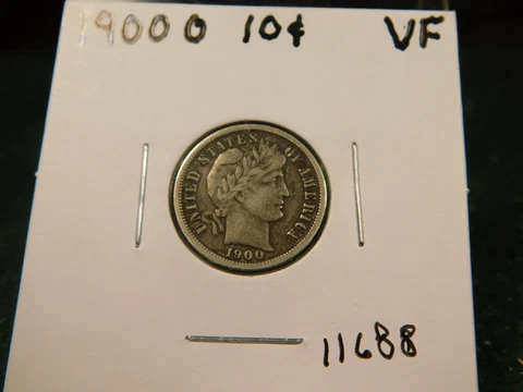 1900 O   Barber Dime  Item # 11688 Cover